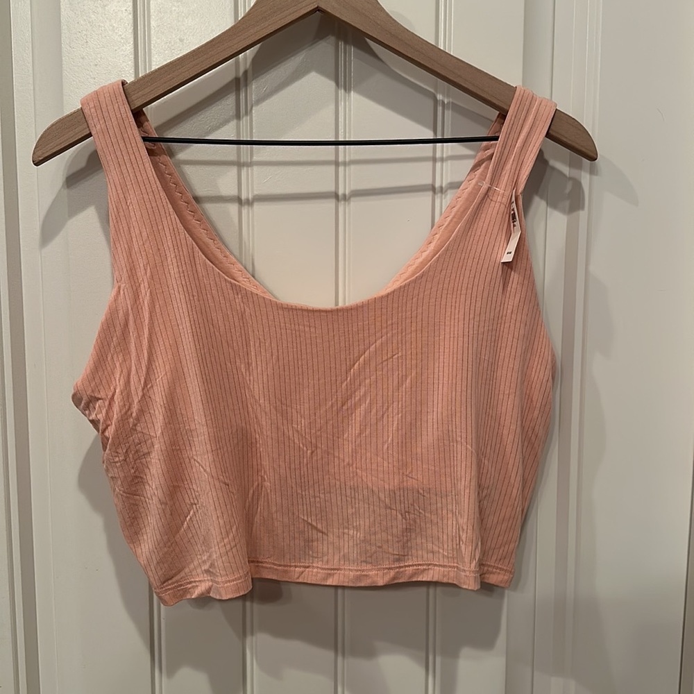 NWT Aerie Ribbed Crop Tank Top XL